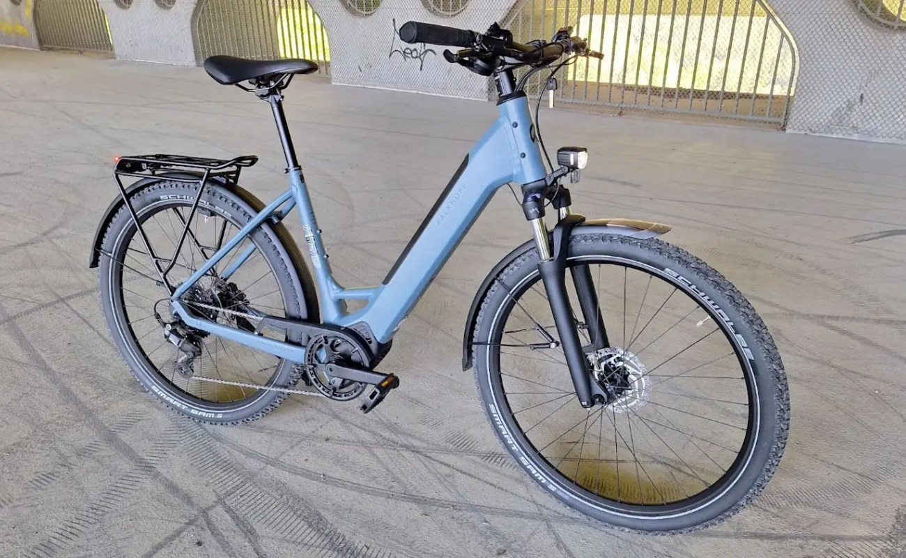 Kalkhoff Entice L.B Season Wave EBike Blue in standing display | Electric Bikes Brisbane