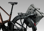 Orbea Muga electric bike MIK HD QL3.1 rear rack showing how to attach a compatible pannier bag