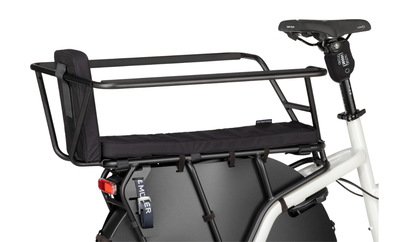 Riese & Muller Multicharger3 Mixte Family EBike rear carrier seat | Electric Bikes Brisbane