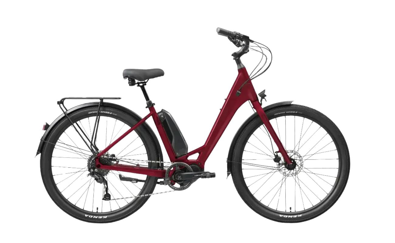 Norco Scene VLT Deep Red side profile electric bike Brisbane