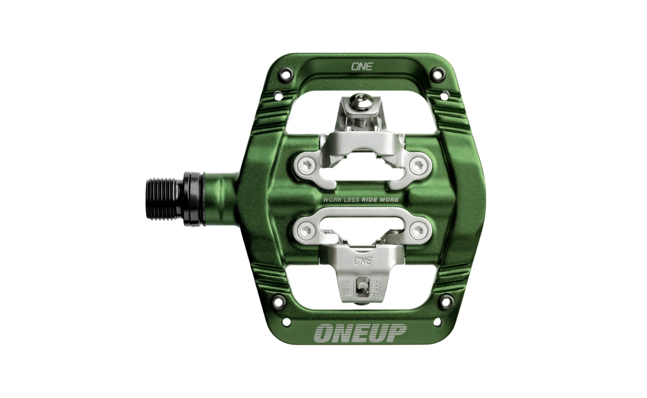 OneUp Clip Pedals Dark Green | Electric Bikes Brisbane