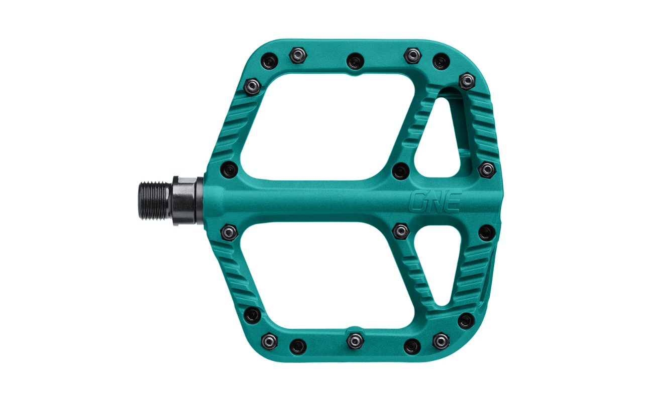 OneUp Composite Pedals Turquoise | Electric Bikes Brisbane
