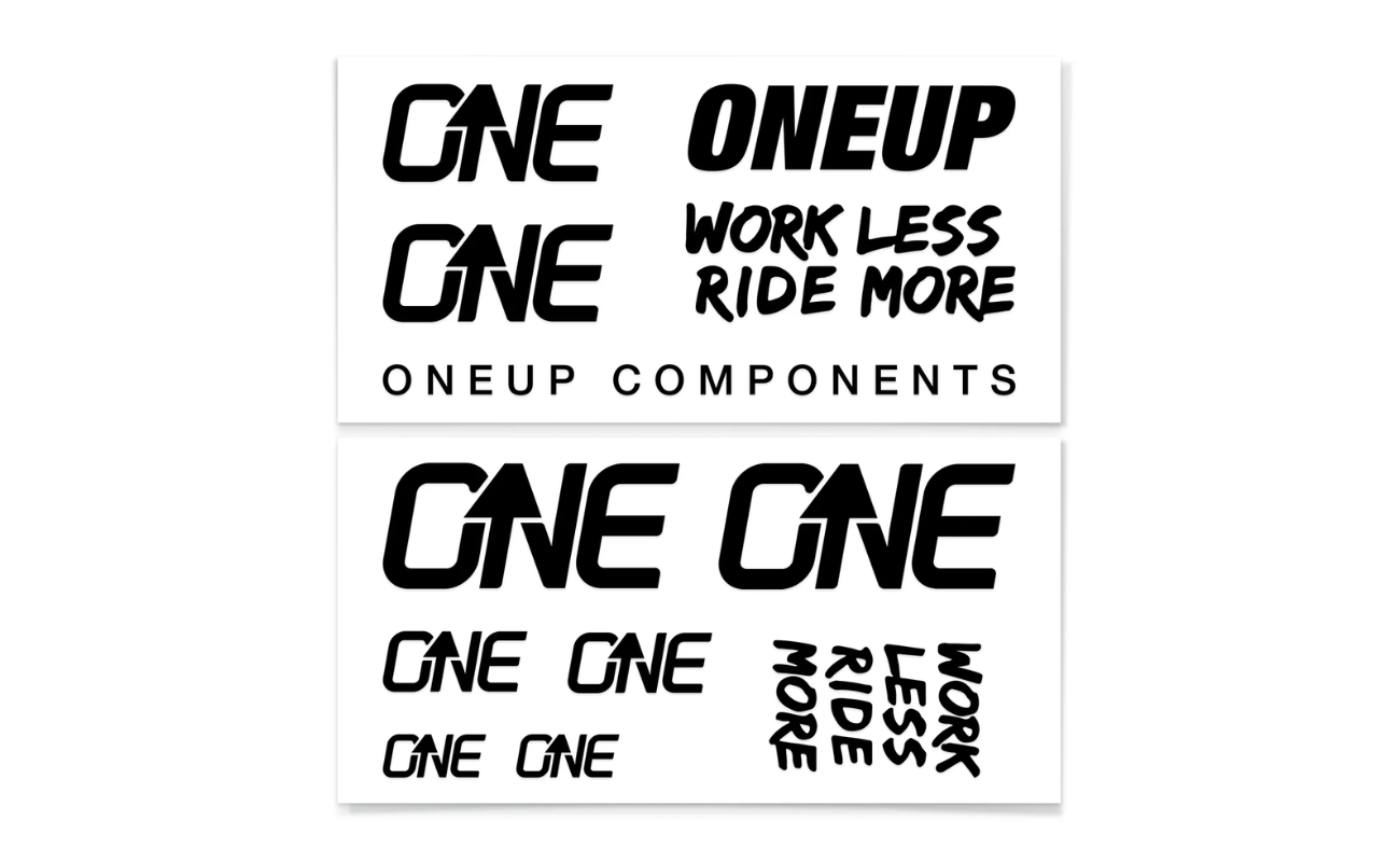 OneUp Decal Kit Black | Electric Bikes Brisbane