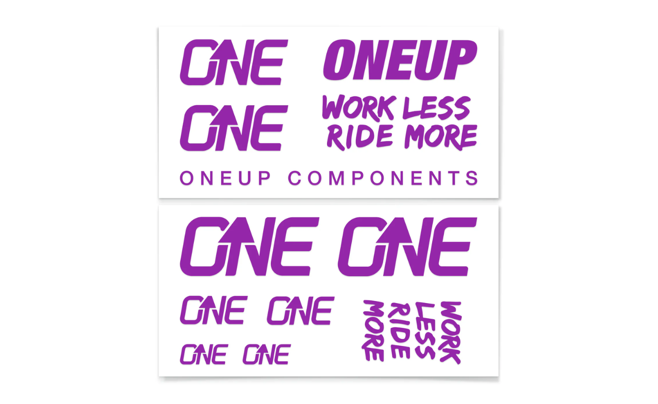 OneUp Decal Kit Purple | Electric Bikes Brisbane