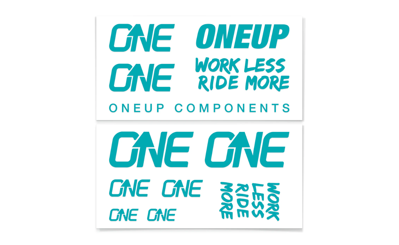 OneUp Decal Kit Turquoise | Electric Bikes Brisbane