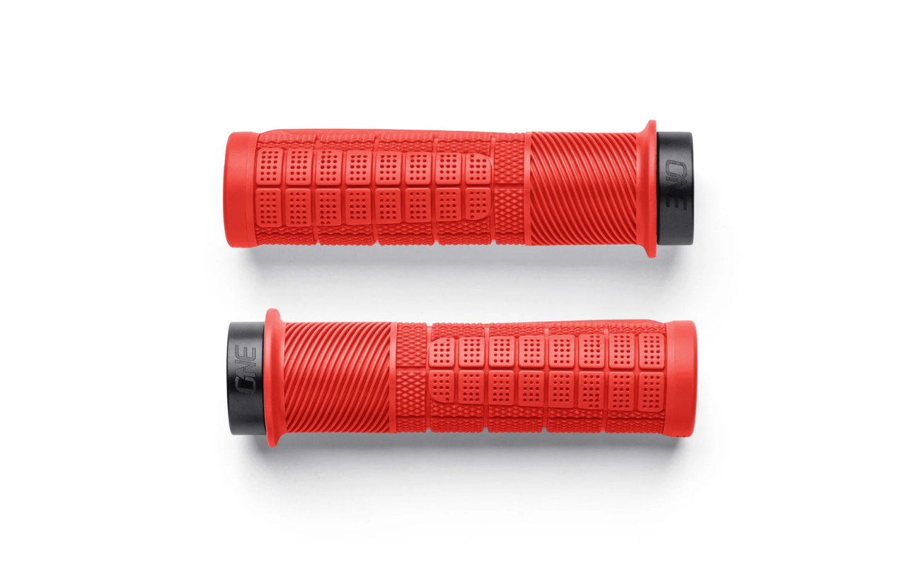 OneUp Thick Grips Red Pair | Electric Bikes Brisbane