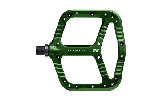 OneUp Wave Pedals Dark Green | Electric Bikes Brisbane