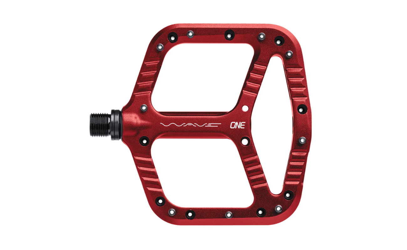OneUp Wave Pedals Red | Electric Bikes Brisbane