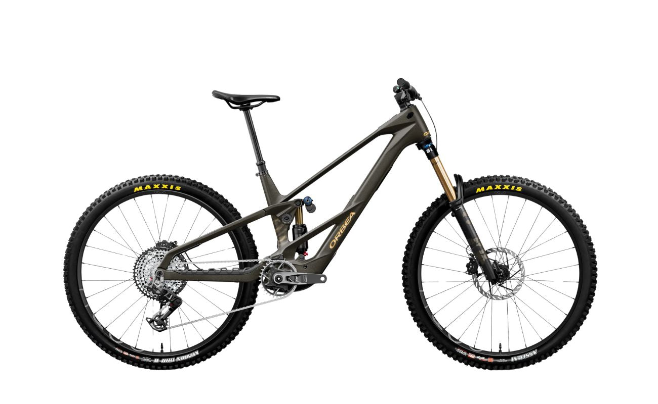 Orbea Wild LT M-TEAM RS Magic Gold side profile electric bikes Brisbane