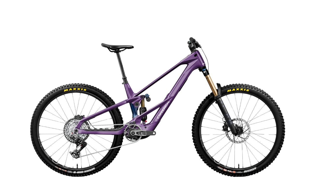 Orbea Wild LT M-TEAM RS Royal Plum side profile electric bike Brisbane