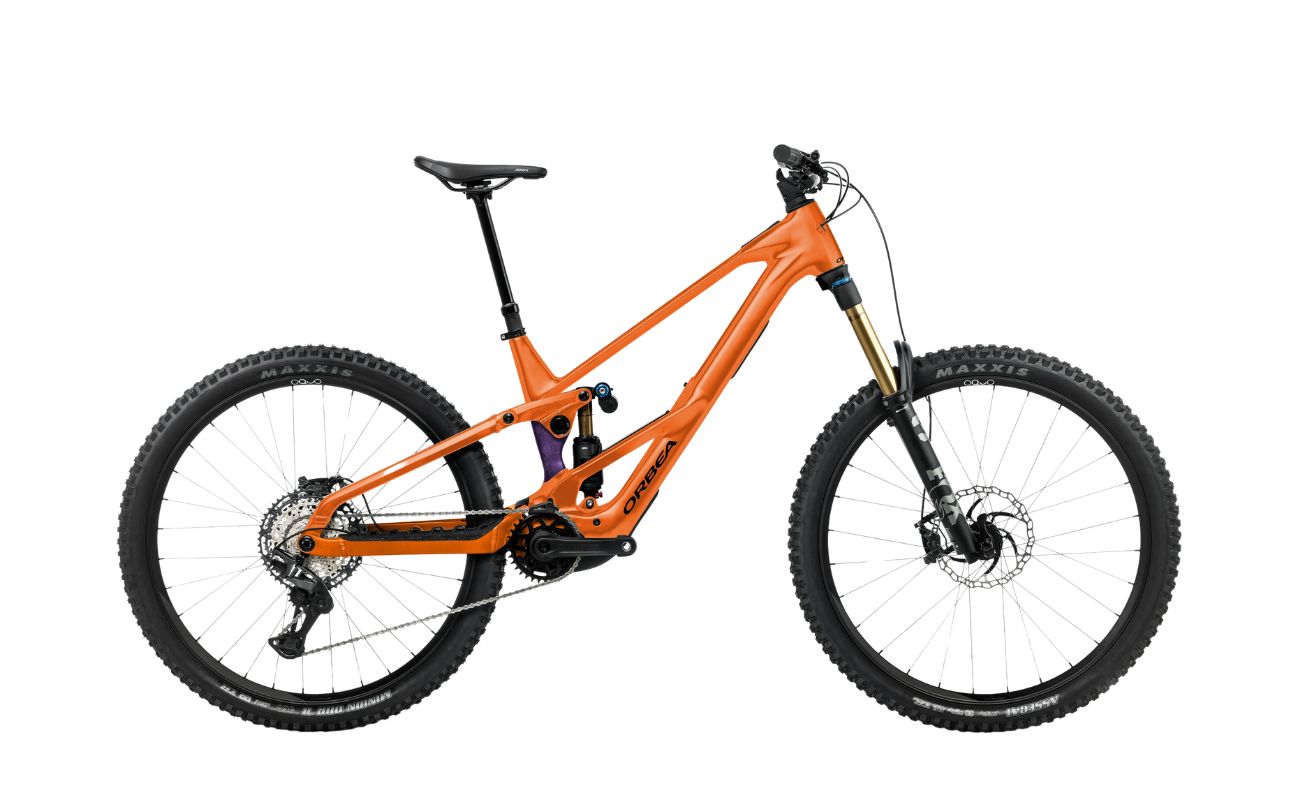Orbea Wild LT H10 Wild Orange side profile electric bike Brisbane