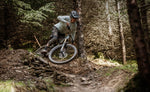 Orbea Wild LT H10 Racing Green rider descending technical forest trail electric bikes Brisbane