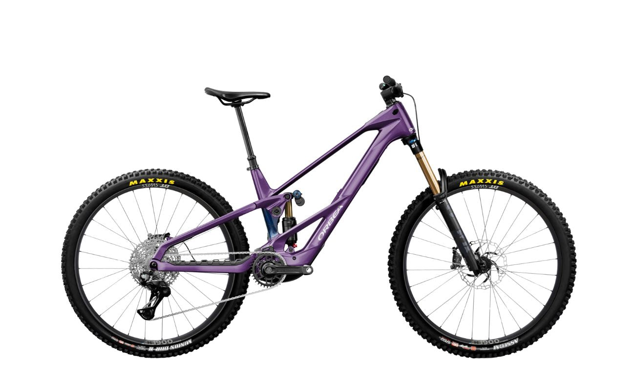 Orbea Wild LT M10 Royal Plum side profile electric bike Brisbane