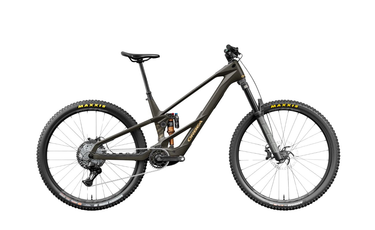 Orbea Wild LT M20 Magic Gold side profile electric bike Brisbane