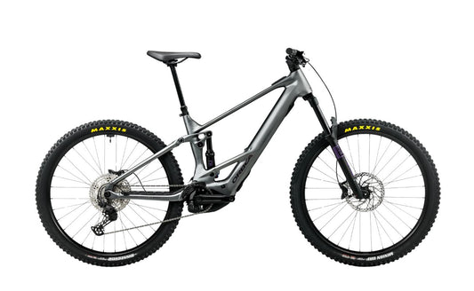 Orbea Wild TR H20 grey alloy eMTB side view with Bosch Performance Line CX