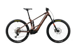 Orbea Wild TR H20 metallic rust alloy eMTB side view with 150mm RockShox suspension