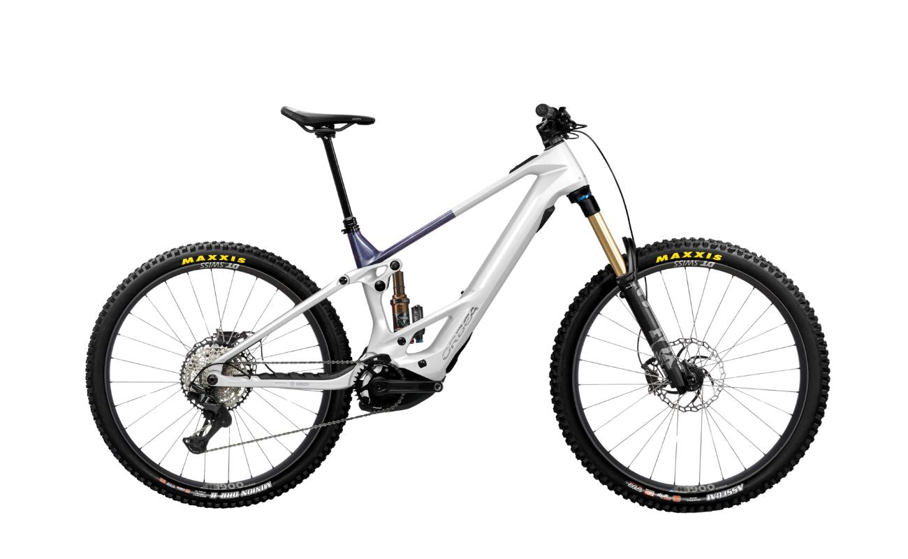 Orbea Wild TR M10 White Chic eMTB side profile electric bike Brisbane