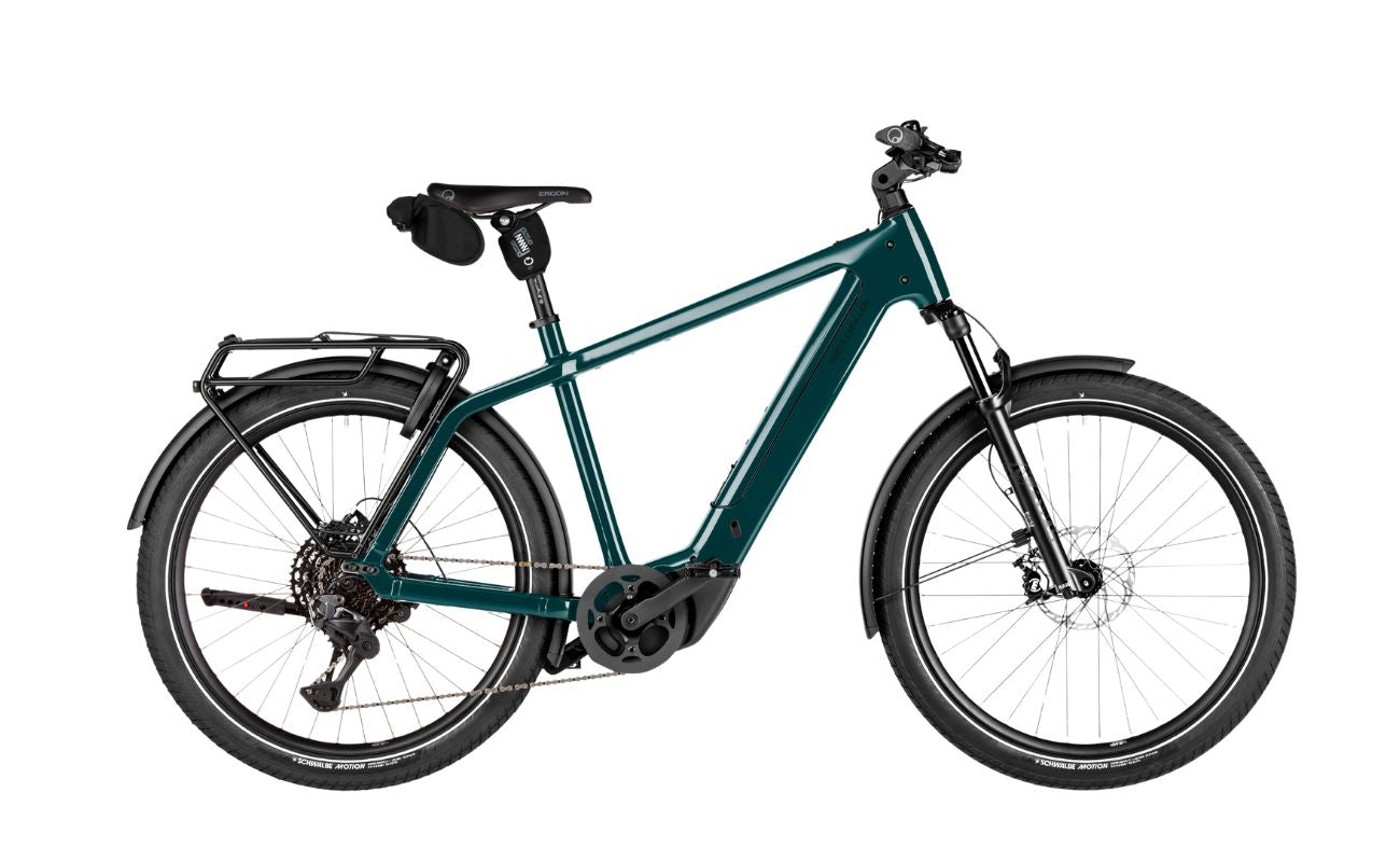 Riese & Müller Charger5 Touring Pro Pine side view electric bike with 800Wh battery Brisbane