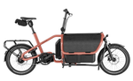 Riese & Muller Carrie2 City EBike in Coral Colour Variant with Cargo kit installed | Electric Bikes Brisbane