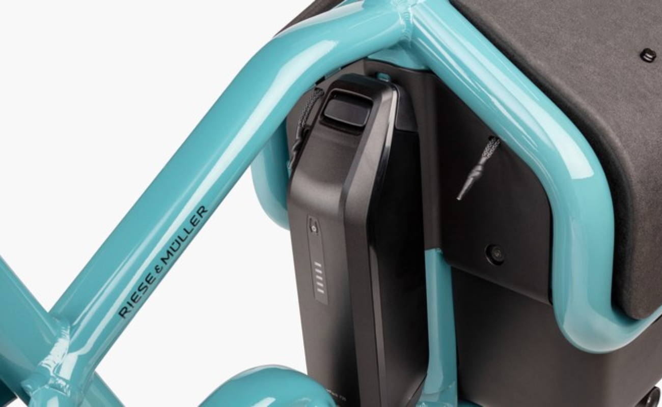 Riese & Muller Carrie2 Automatic Cargo EBike Battery Location | Electric Bikes Brisbane