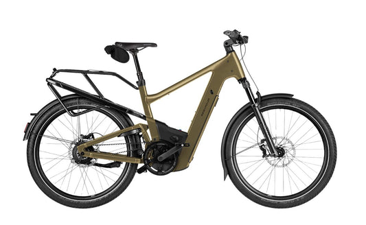 Riese & Müller Delite5 Vario Amber full suspension electric bike side view Brisbane
