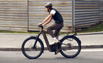 Riese & Müller Delite5 Rohloff Amber eBike rider urban touring