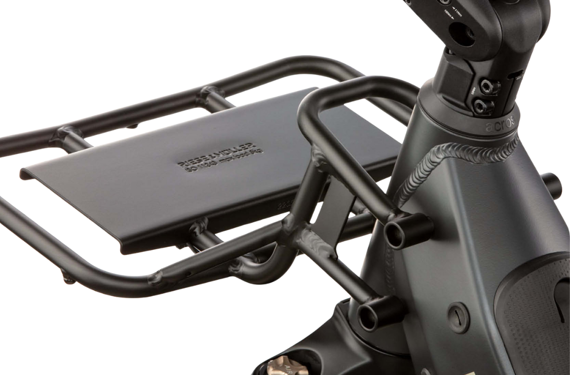 Riese & Muller Front Carrier installed view | Electric Bikes Brisbane