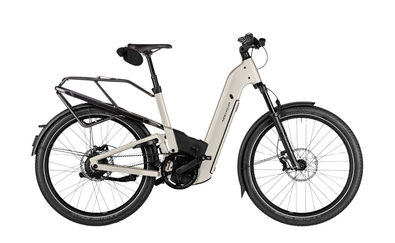 Riese & Müller Homage5 Vario Warm Silver side profile electric bike Brisbane