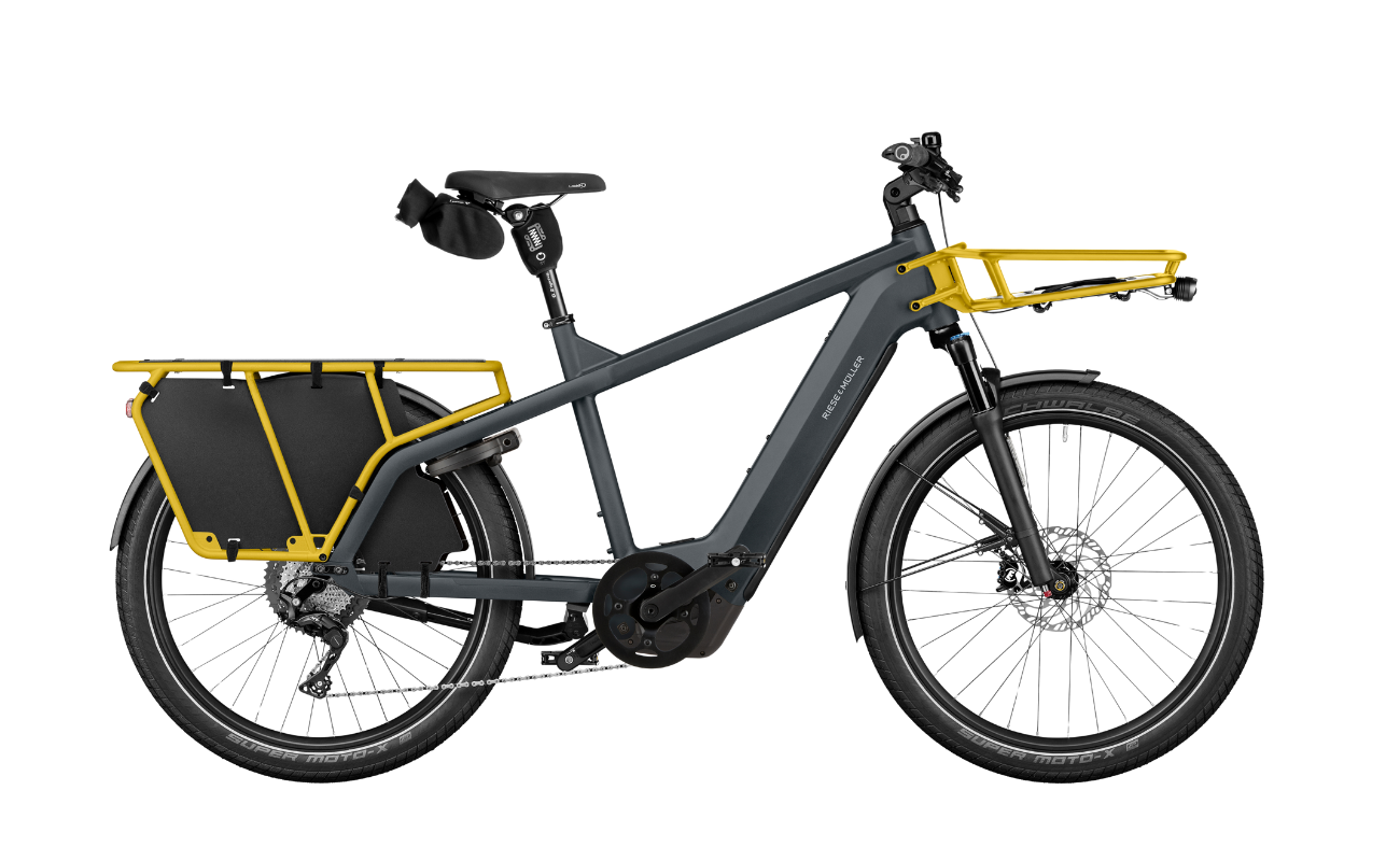 Riese & Muller Multicharger3 Touring EBike Utility Grey/Curry Colour Variant | Electric Bikes Brisbane