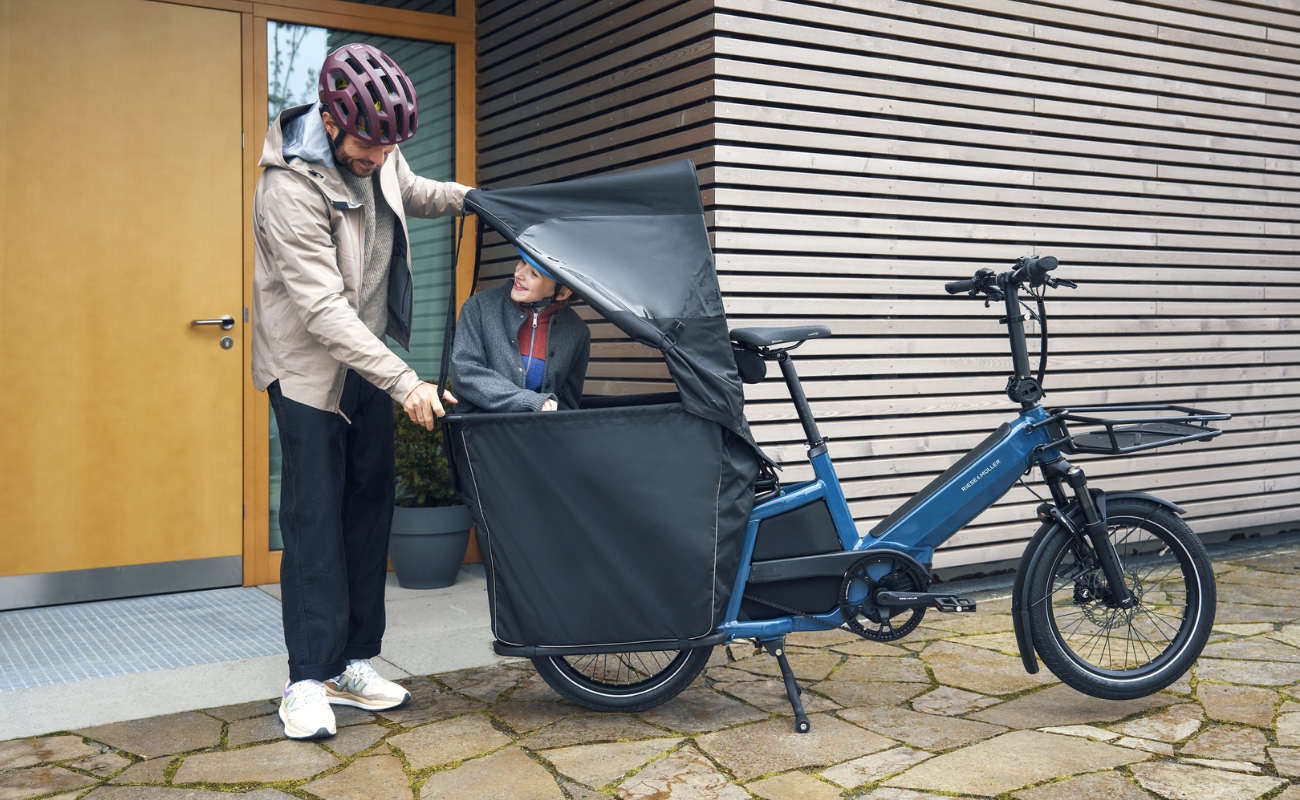 Multitinker2 Family Plus Kit Top cover opened | Electric Bikes Brisbane