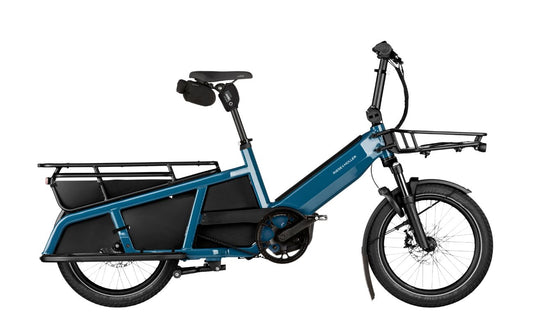 Riese & Muller Multitinker2 Silent Cargo E-Bike in Petrol Black Colour | Electric Bikes Brisbane