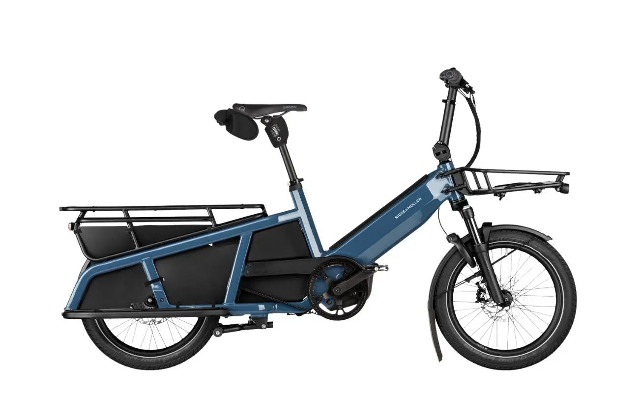 Riese & Müller Multitinker2 Vario Petrol Black cargo eBike side view Brisbane