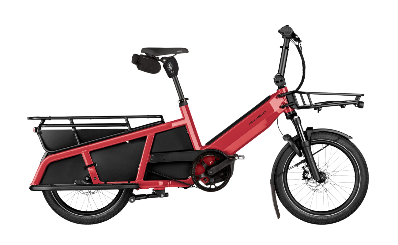 Riese & Muller Multitinker2 Vario Cargo EBike in Lava/Black Matt Variant | Electric Bikes Brisbane