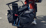 Riese & Muller Multitinker2 Vario Cargo EBike with Cargo Kit upgrade and 2 saddle bags equipped | Electric Bikes Brisbane