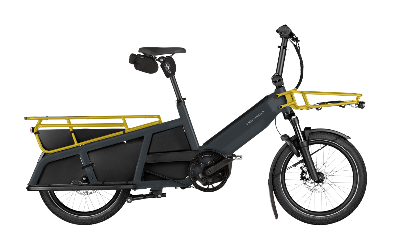 Riese & Muller Multitinker2 Vario Cargo EBike Utility Grey/Curry Colour | Electric Bikes Brisbane