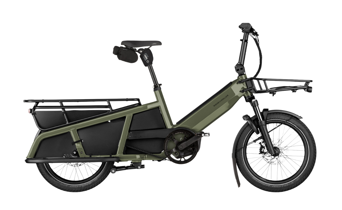 Riese & Muller Multitinker2 Vario Cargo EBike Olive/Black Colour Variant | Electric Bikes Brisbane