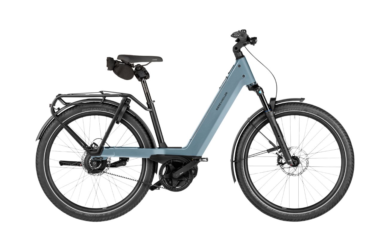 Riese & Muller Nevo5 Vario 800Wh EBike Ice Blue Variant | Electric Bikes Brisbane