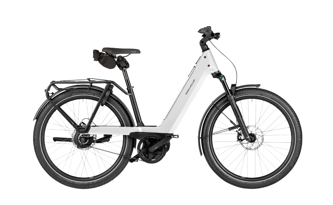 Riese & Muller Nevo5 Vario 800Wh EBike Pure White Variant | Electric Bikes Brisbane