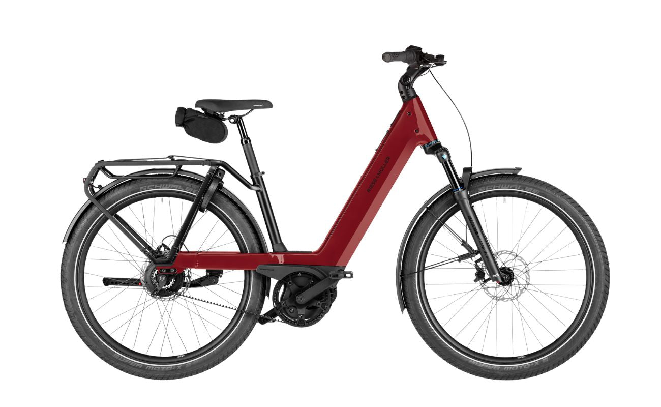 Riese & Müller Nevo5 Vario CORE Ruby Red E-Bike 2027 side profile