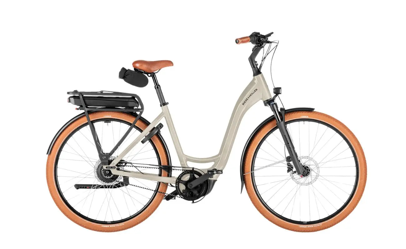 Riese & Müller Swing5 Vario Almond E-Bike 2027 side profile Brisbane