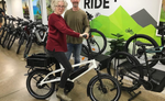 Customer testing Riese & Muller Tinker2 with cargo box installed | Electric Bikes Brisbane