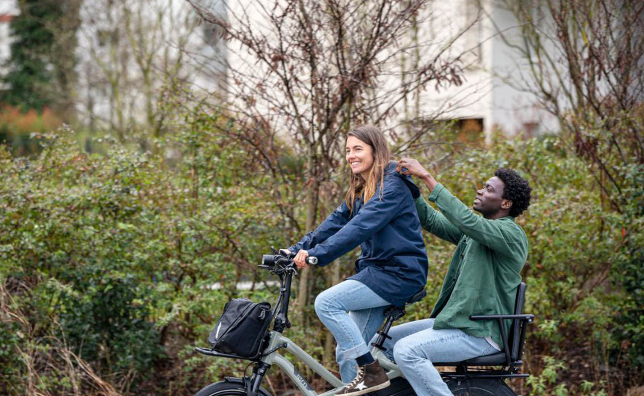 Tern Hauler Rack installed and with bag tied | Electric Bikes Brisbane