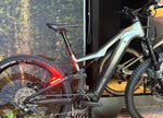 F26 Focus Thron2 6.8 ABS electric mountain bike with rear tail light turned on 