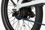 Close-up of a Rese & Muller Tinker2 Vario electric bike enviolo gear system with belt drive
