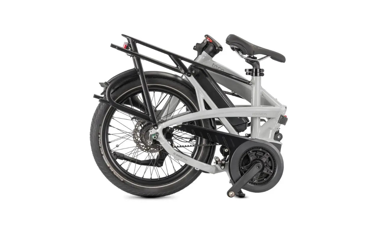 Tern Vektron P5i E-Bike 400Wh in Transit Grey Colour Variant Folded View | Electric Bikes Brisbane