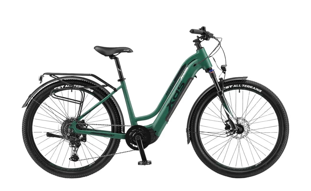 XDS Advance 600 Step-Thru E-Bike in Gloss Green | Electric Bikes Brisbane