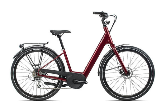 Orbea Optima E50 ebike, Metallic Red | Electric Bikes Brisbane