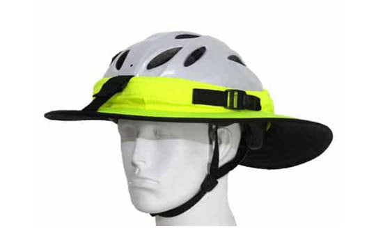 Da Brim Cycling Sporty Helmet Brim, Fluro Yellow EBike | Electric Bikes Brisbane